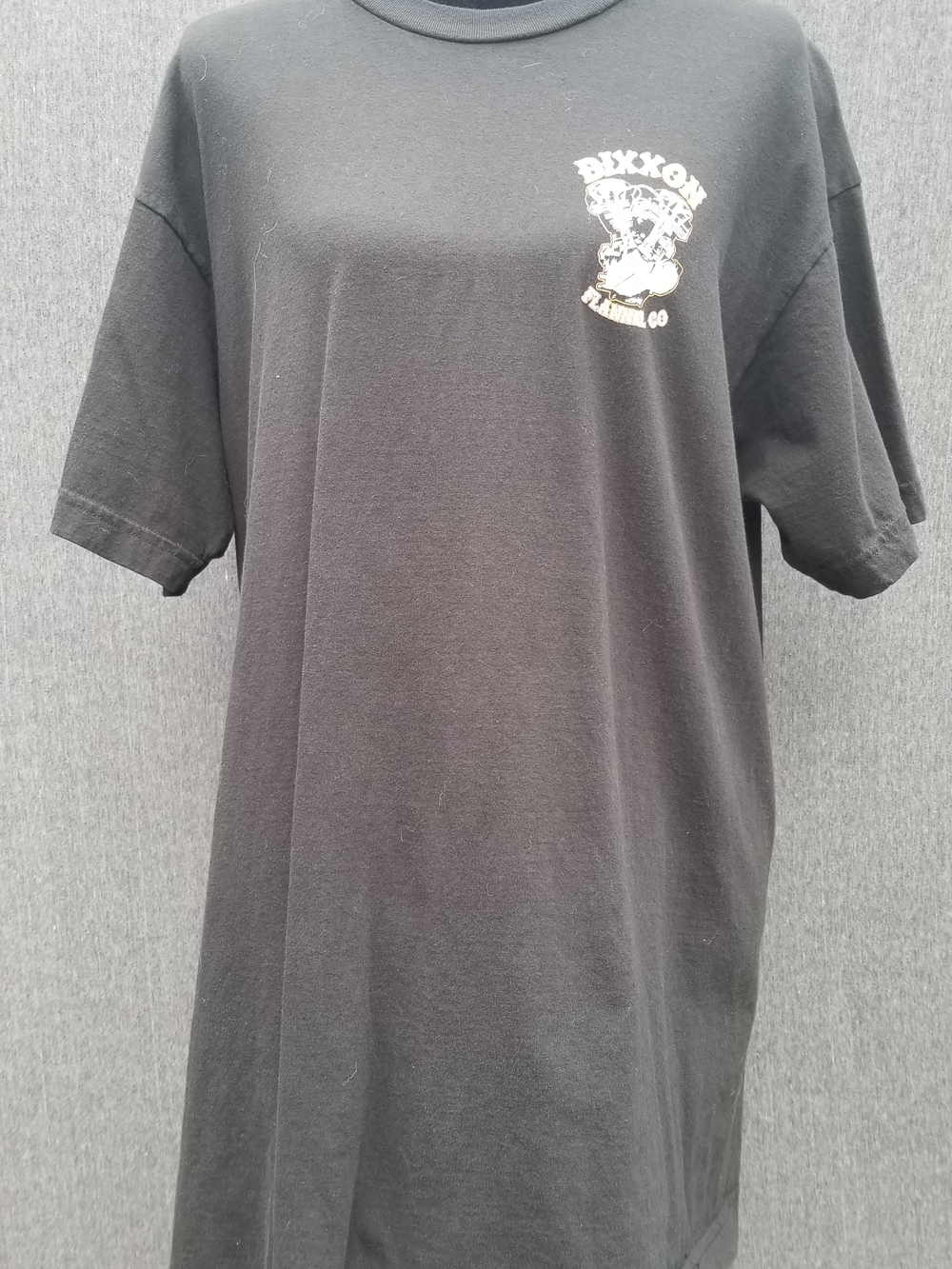 DIXXON "Knuckle Up" Dual Pistons Black Short Tee with White and Gold -107